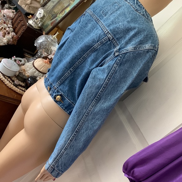 Vtg 80s Jordache denim jean jacket M - Picture 10 of 13
